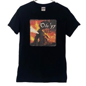 Johnny Cash Ole ‘97 Men’s Graphic Band Train T-shirt